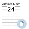 HERMA 8424 Etykiety arkuszowe A4 papier biały 70x37 mm 500 arkuszy 12000 etykiet