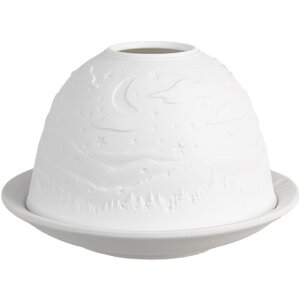 Clayre & Eef 6CE1815 Pojemnik na tealight biały...