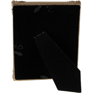 Clayre & Eef 2F1141 Ramka na zdjęcia 16x2x21 cm w kolorze zielonego złota w stylu bohemy