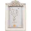 Clayre & Eef 2F1142 Ramka na zdjęcia Białe Srebro 14x2x22 cm / 10x15 cm