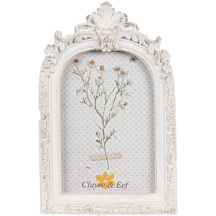 Clayre & Eef 2F1143 Ramka na zdjęcia biała 13x2x31 cm 10x15 cm