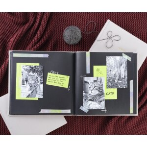 Hama Jumbo Album Memories 30x30 cm 50 czarnych stron Szary