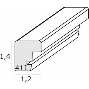 Deknudt S41JD1 Drewniana ramka srebrna 13,0x13,0 cm