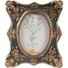 Clayre & Eef 2F1151 Ramka na zdjęcia złoto-zielona 11x2x13 cm 6x9 cm