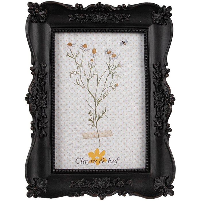 Clayre & Eef 2F1152 Ramka na zdjęcia czarna 15x2x20 cm / 10x15 cm