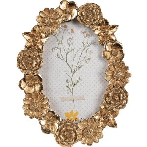 Clayre & Eef 2F1156 Ramka na zdjęcia 10x15 cm złota...