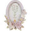 Clayre & Eef 2F1102 Ramka na zdjęcia Oval Purple Beige 16x3x20 cm 10x15 cm