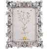 Clayre & Eef 2F1106 Ramka na zdjęcia w kolorze srebrnym 16x2x21 cm 10x15 cm