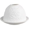 Clayre & Eef 6CE1807 Podstawka na tealight Cat Ø 12x8 cm biała