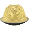 Clayre & Eef 6CE1808 Podstawka na tealight z motywem kota Ø 12x8 cm biała