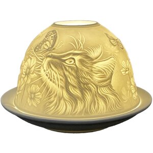 Clayre & Eef 6CE1809 Pojemnik na tealight Porcelanowy...