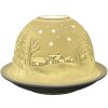Clayre & Eef 6CE1814 Stojak na tealight Stars Ø 12x8 cm biały