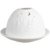 Clayre & Eef 6CE1817 Stojak na tealight Ø 12x8 cm Tree biały