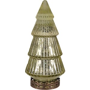 Clayre & Eef 6GL4569GR Choinka LED zielona Ø...