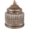 Clayre & Eef 6GL4598 Dekoracja szklana z LED Ø 10x13 cm w stylu vintage
