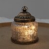 Clayre & Eef 6GL4599 Dekoracja z diodami LED Ø 10x13 cm Vintage Pink Brown