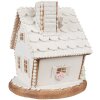 Clayre & Eef 6PR4349 Domek dekoracyjny z diodami LED 17x16x17 cm 3xAAA