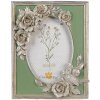 Clayre & Eef 2F1116 Ramka na zdjęcia w kolorze srebrnym 16x2x21 cm 10x15 cm