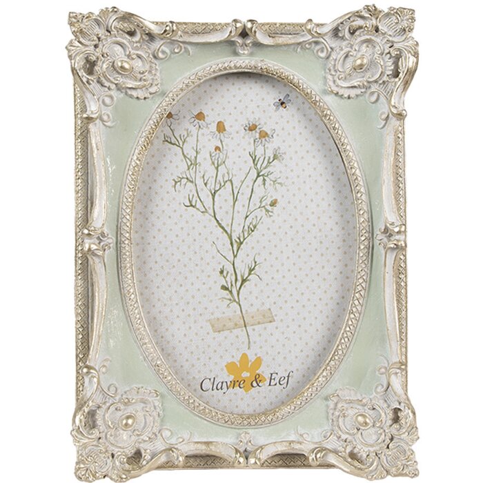 Clayre & Eef 2F1118 Ramka na zdjęcia 14x3x19 cm 10x15 cm Vintage Design