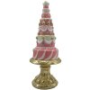 Clayre & Eef 6PR4220 Tort dekoracyjny Ø 8x21 cm różowe złoto