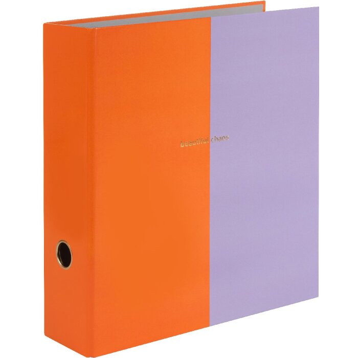 Teczka Goldbuch Kolor pomarańczowy liliowy 28x32 cm mechanizm dźwigniowy 2 ringi