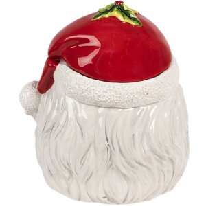 Clayre & Eef 6CE1856 Słoik do przechowywania z pokrywką 20x17x22 cm Father Christmas