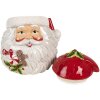 Clayre & Eef 6CE1856 Słoik do przechowywania z pokrywką 20x17x22 cm Father Christmas