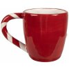 Clayre & Eef 6CEMU0158 Kubek Gingerbread Red-White 325ml 14x9x10cm