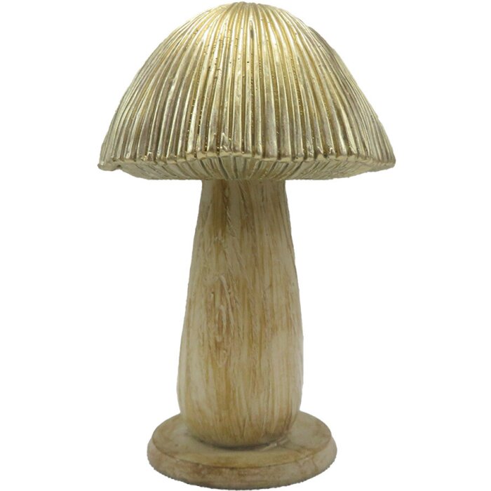 Clayre & Eef 6PR4158 Dekoracja Mushroom Brown Ø 9x14 cm