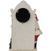 Clayre & Eef 6PR4180 Dekoracja Zegar bożonarodzeniowy 15x7x22 cm