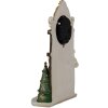 Clayre & Eef 6PR4180 Dekoracja Zegar bożonarodzeniowy 15x7x22 cm