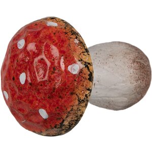 Clayre & Eef 6CE1757 Dekoracja Grzyb Ø 5x7 cm