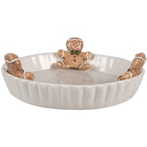 Clayre & Eef 6CE1857W Miska Ø 23x3 / 7 cm