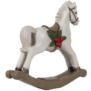 Clayre & Eef 6PR4171 Dekoracja Koń na biegunach 17x5x16 cm