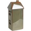 Clayre & Eef 6CE1797 Dekoracja Dom LED Zielona Porcelana 7x6x15 cm