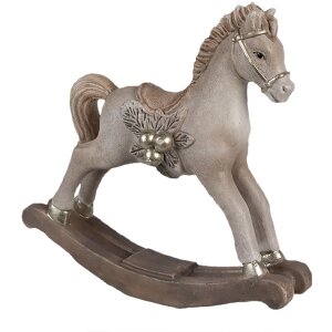 Clayre & Eef 6PR4170 Dekoracja Koń na biegunach 17x5x16 cm