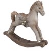 Clayre & Eef 6PR4170 Dekoracja Koń na biegunach 17x5x16 cm
