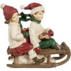 Clayre & Eef 6PR4182 Dekoracja dzieci na sankach 12x6x11 cm