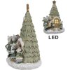 Clayre & Eef 6PR4190 Dekoracja Mouse family LED 12x10x17 cm