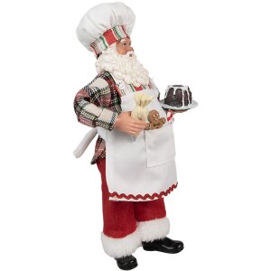 Clayre & Eef 65629 Dekoracja Ojciec Boże Narodzenie 16x9x28 cm