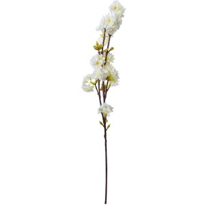 Clayre & Eef 5PL0093 Gałązka dekoracyjna z kwiatami Biała 10x8x92 cm Plastikowa