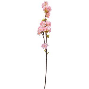 Clayre & Eef 5PL0094 Gałązka dekoracyjna z kwiatami różowa 10x8x92 cm plastik
