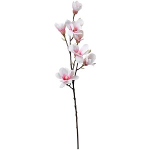 Clayre & Eef 5PL0098 Gałązka dekoracyjna z kwiatami biało-różowa 25x10x97 cm