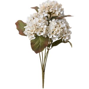 Clayre & Eef 6PL0303 Sztuczny kwiat Hortensja Biały Zielony 44 cm