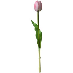 Clayre & Eef 6PL0311 Sztuczny tulipan różowy 4x4x32 cm Plastikowy kwiat