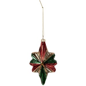 Clayre & Eef 6GL4609 Bombki choinkowe 9x4x14 cm