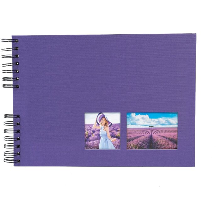 Exacompta spiralny album fotograficzny MILANO 32x22 cm 50 czarnych stron Scrapbooking