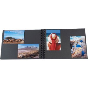 Exacompta spiralny album fotograficzny MILANO 32x22 cm 50 czarnych stron Scrapbooking
