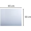 Exacompta 29630E Podkładka do pisania 50x65 cm elastyczna PVC Crystal Transparent