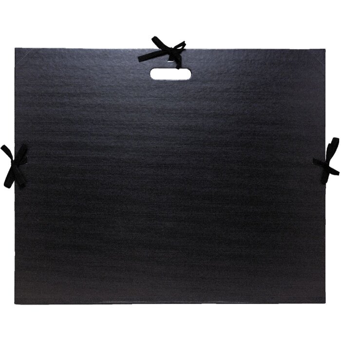 Exacompta 538900UNISE Teczka rysunkowa 50x70cm Kraft czarna z uchwytem i pętelkami